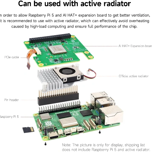 Raspberry Pi AI HAT+ 26 TOPS, Hailo-8 Accelerator - Image 2