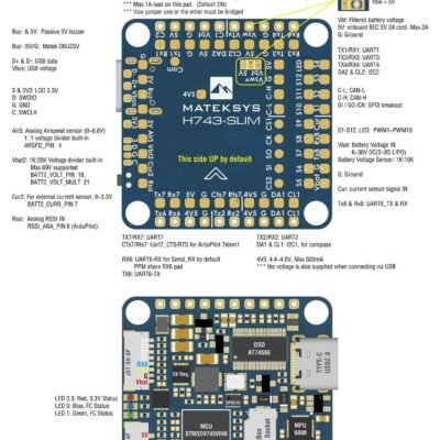 Mateksys Matek H743 Slim V3 30.5×30.5mm Flight Controller - Image 6